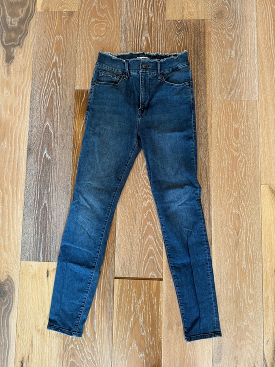 Good American Denim - Good American GOOD LEGS Fray Waistband GLCRH067T BLUE610